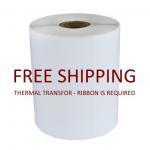 2x1 Zebra Eltron Thermal Transfer Printer Thermal Shipping Packing Labels, Roll of 1375