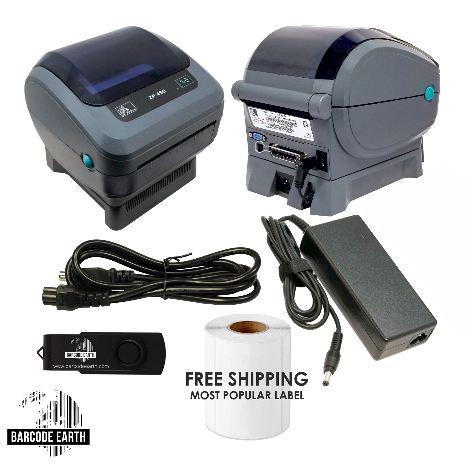 上品な LUXS  店Zebra ZP450 Network Edition ZP 450 Label Thermal Bar Code  Printer USB a