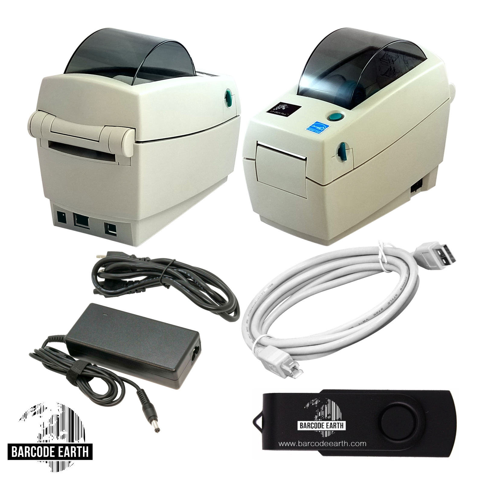 Zebra LP2824 Plus Thermal Label Printer Ethernet  USB, Power Supply,  Driver – Barcodeearth