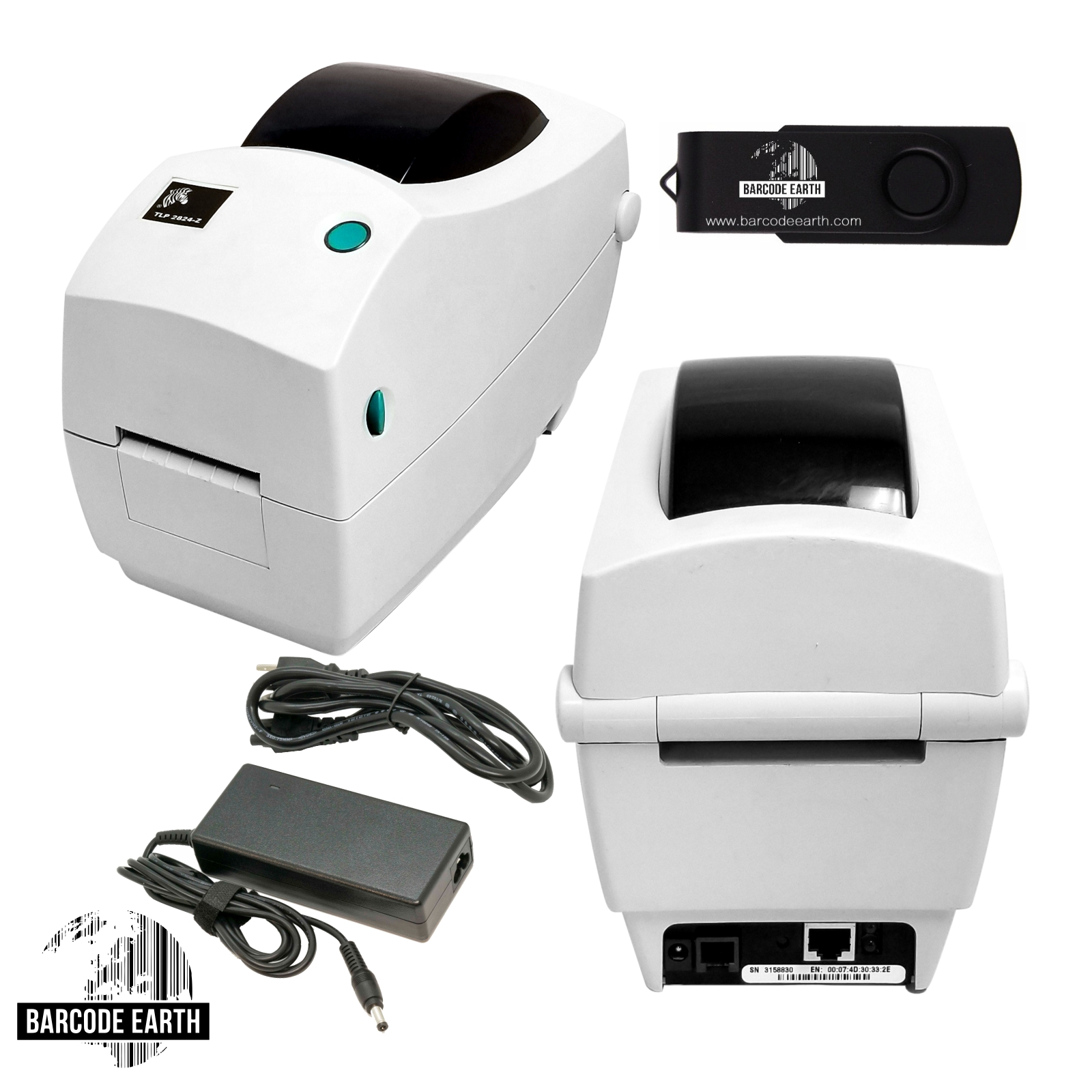 Zebra TLP2824-Z $139.99 (282Z-11400-0001) Thermal Receipt Printer –  Barcodeearth