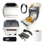 Zebra GK420T Thermal White Barcode Printer Ethernet, USB Labels, & Driver