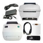 Zebra TLP3842-10300-0001 USB and Serial Thermal Label Printer Bundle