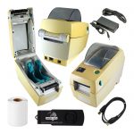 Zebra LP2824 Plus USB & Eth Yellowed Thermal Label Printer No Bezel Dispenser