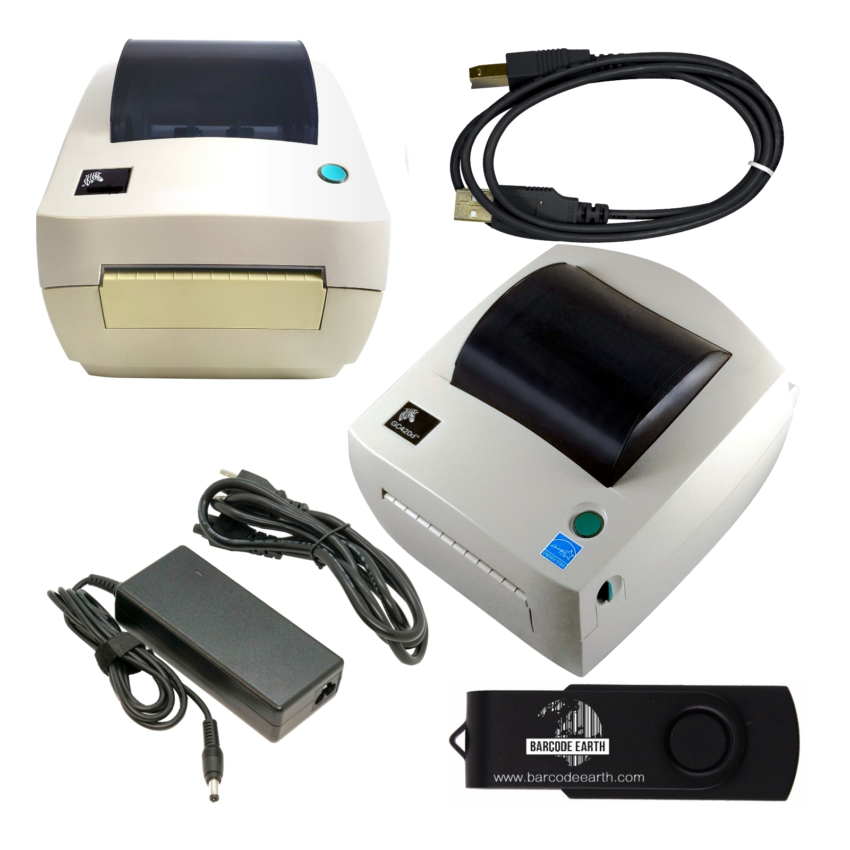 Zebra Gc420d Thermal Shipping Printer Gc420 200510 000 Grade C Barcodeearth 4462