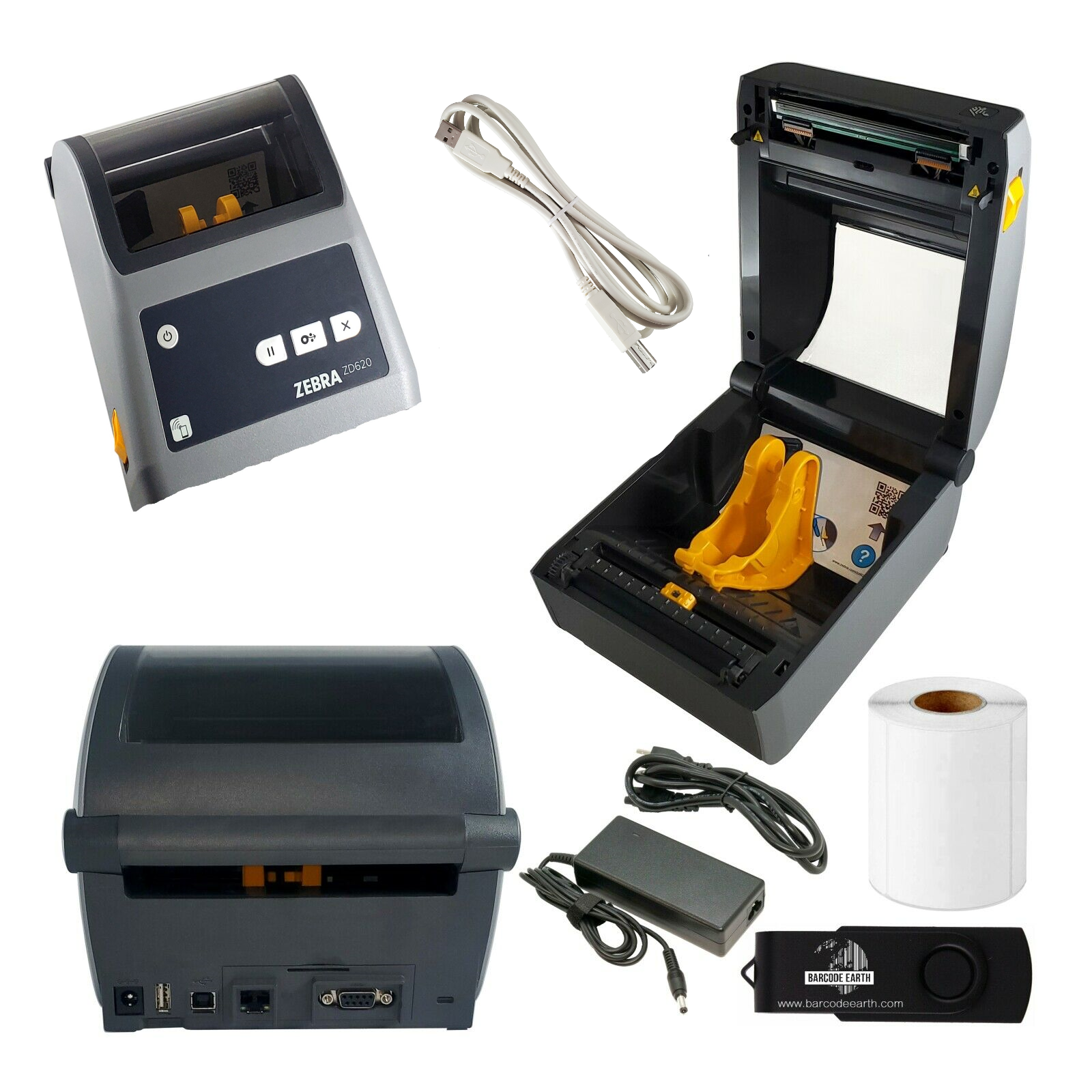 Stampante Etichette Zebra ZD62142-D01F00EZ Termica Diretta - Ethernet/Bluetooth/USB