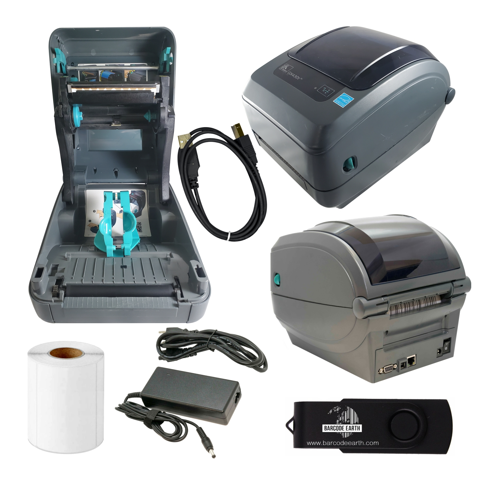 Zebra GX420t 102410 Thermal Label Printer USB and ETH; Grade C! Replaces  ZP450! – Barcodeearth