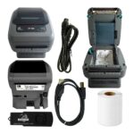Zebra ZP450 CTP USB Non Adjustable Thermal Label Printer Bundle