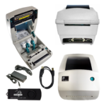 Zebra TLP3844-Z Label Thermal Printer w/ Power Supply USB and Serial