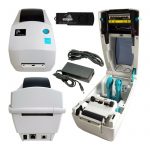 Zebra TLP2824 Plus Thermal Printer USB and Ethernet, Power Supply, USB Cable