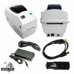 Zebra TLP2824 Plus USB & Ethernet Power Supply, USB Cable, Flash-Drive, Thermal Transfer