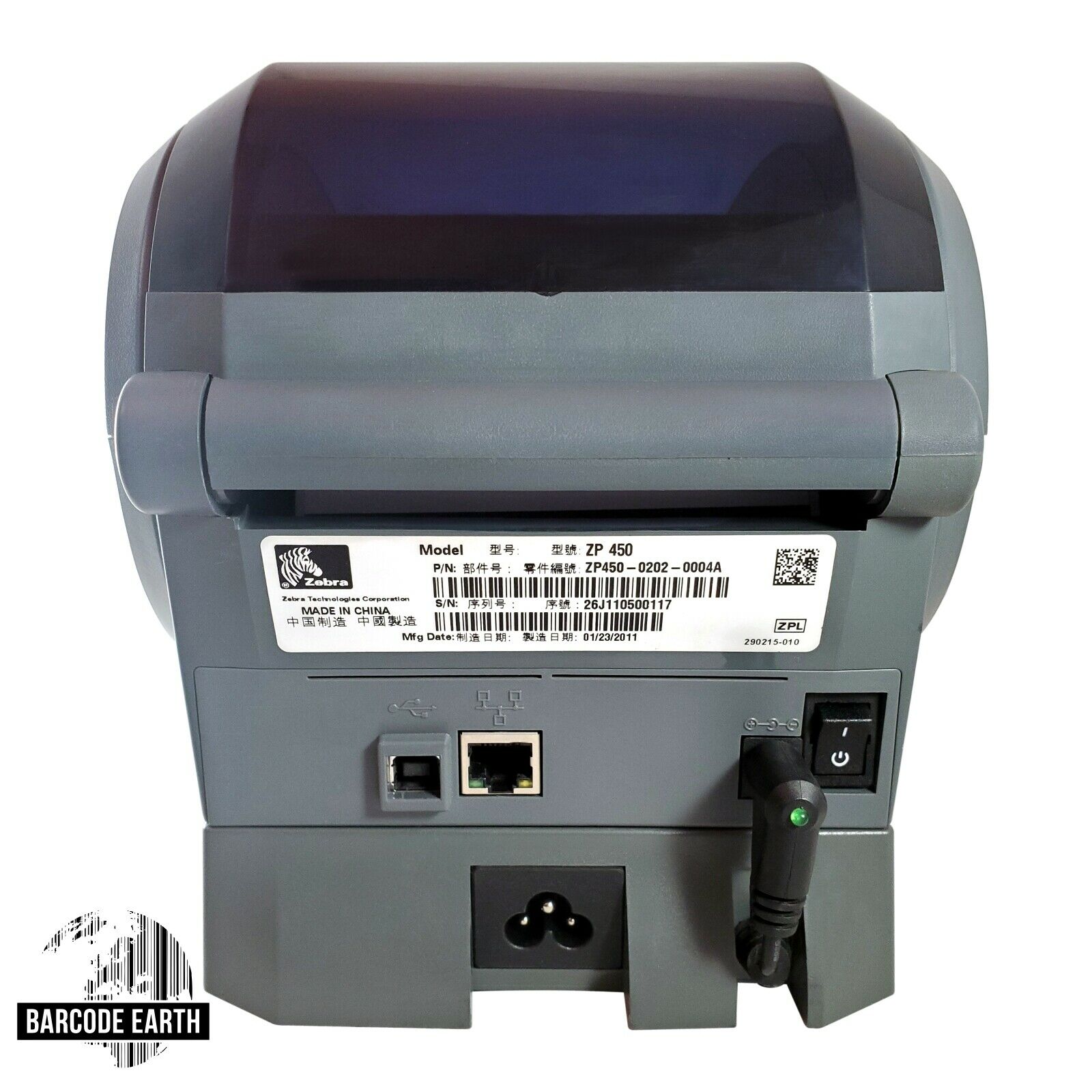 上品な LUXS  店Zebra ZP450 Network Edition ZP 450 Label Thermal Bar Code  Printer USB a