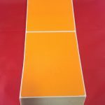 4" x 6" Fluorescent Orange Fanfold Thermal Transfer Perfed Compulabel