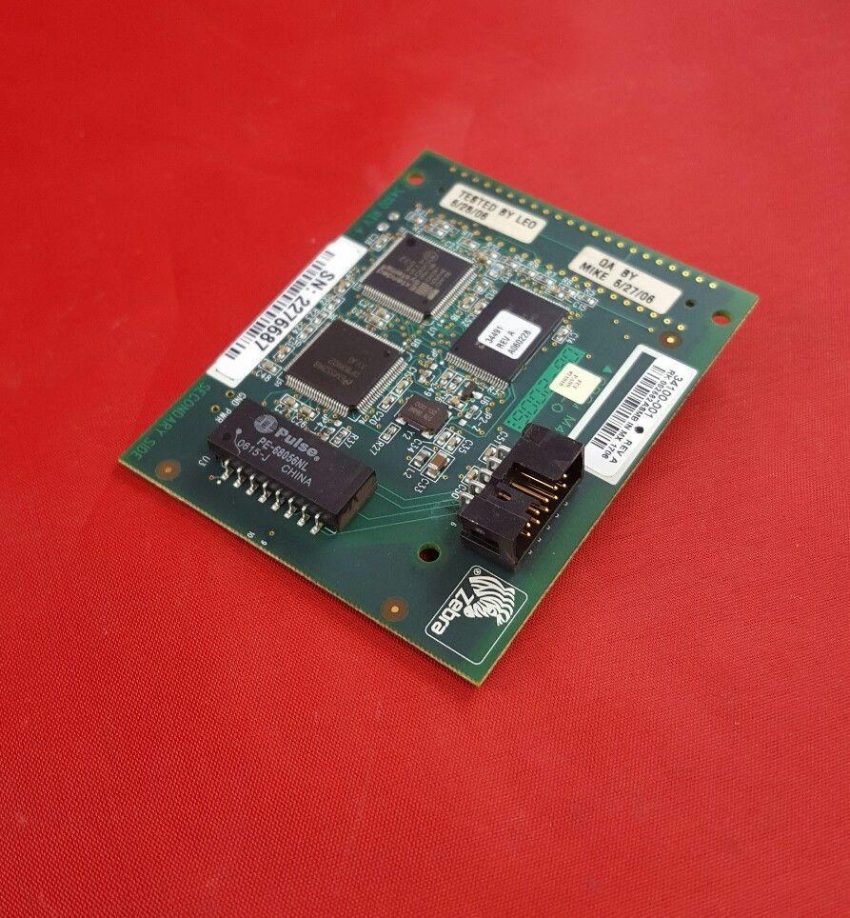 Zebra Z4M Z6M Plus ZebraNet Ethernet PrintServer Board 34100-001; No port