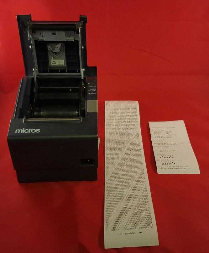 Details about   MICROS Epson TM-T88V  Thermal POS Receipt Printer MICROS Ethernet M244A 