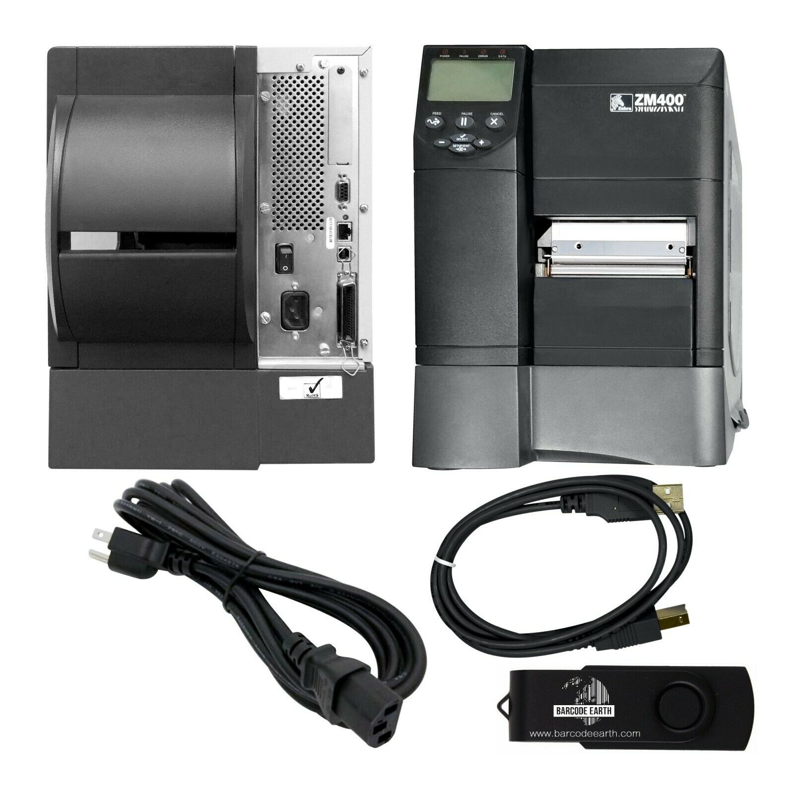 Watt Indtil nu fraktion Zebra ZM400 Thermal Transfer Printer ZM400-3001-0100T 300 DPI! USB and ETH!  – Barcodeearth