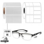 Direct Thermal Optical Frame & Jewelry Labels 2.5" x 1.25" 1000 Labels
